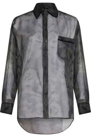 Etro Chemise en soie à imprimé graphique