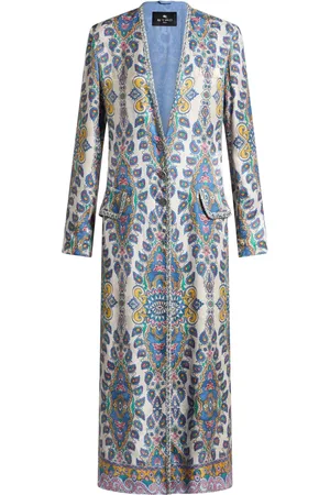 Etro Manteau à motif cachemire