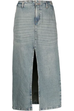 Gimaguas Jupe en jean à détails de fente