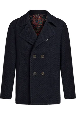 Etro Caban en laine à boutonnière croisée