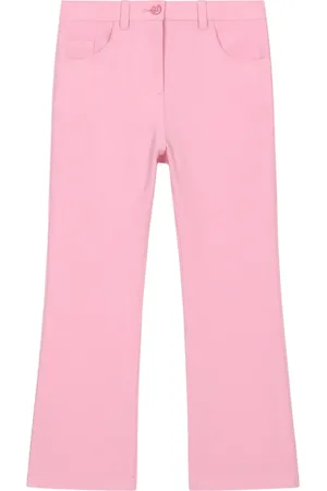 Dolce & Gabbana Pantalon évasé à logo brodé