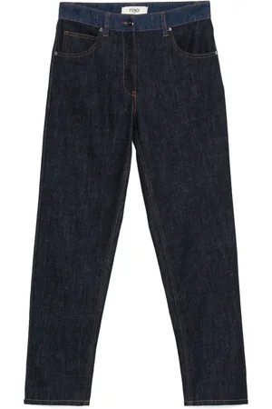 Fendi Jean à design bicolore