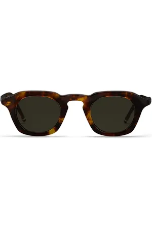 Thom Browne Lunettes de soleil carrées à effet écailles de tortue