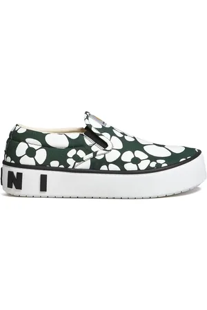 Marni X Carhartt baskets sans lacets à fleurs