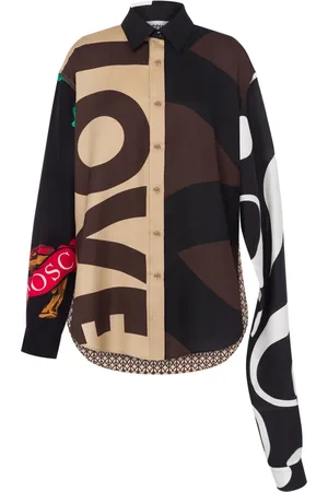 Moschino T-shirt colour block à design asymétrique