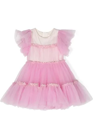 Billieblush Robe ornée de sequins à volants superposés