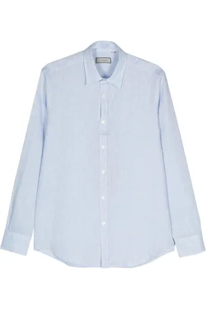 CANALI Chemise en lin à manches longues