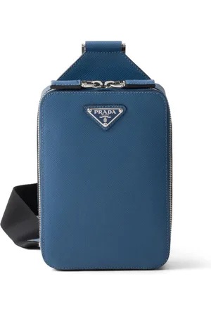 Prada Sac banane Brique en cuir