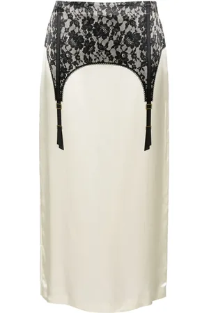 Moschino Jupe mi-longue à imprimé lingerie