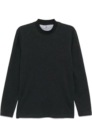 Brunello Cucinelli T-shirt en coton à manches longues