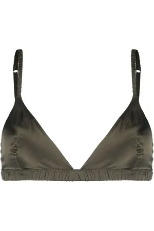 MAISON CLOSE Soutien-gorge en soie à bonnets triangles