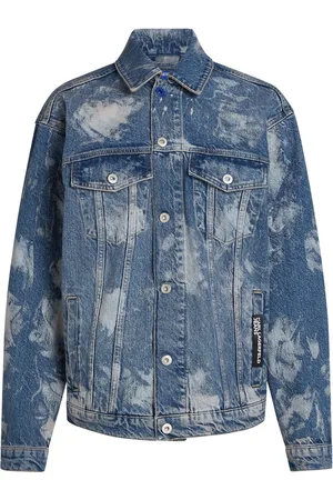 Karl Lagerfeld Veste en jean à effet délavé