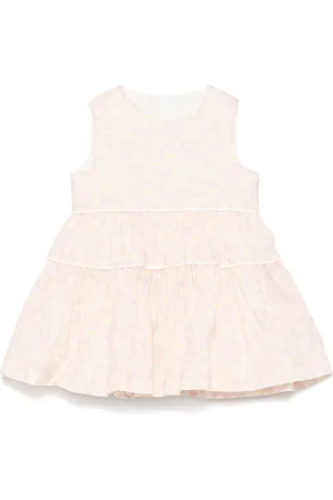 Il gufo Robe à fleurs imprimées