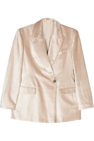 Brunello Cucinelli Blazer à ornements métalliques