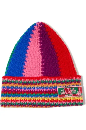 Puccini Bonnet en laine à design colour block