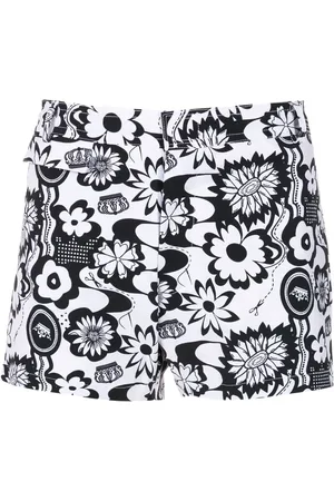 AMIR SLAMA Short de bain à imprimé graphique