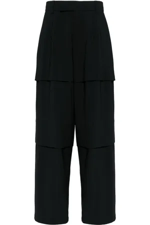 SONGZIO Pantalon en laine à coupe ample