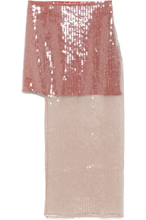 Nensi Dojaka Jupe mi-longue à design asymétrique