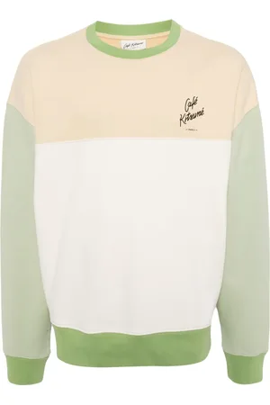 Café Kitsuné Sweat colour block en coton