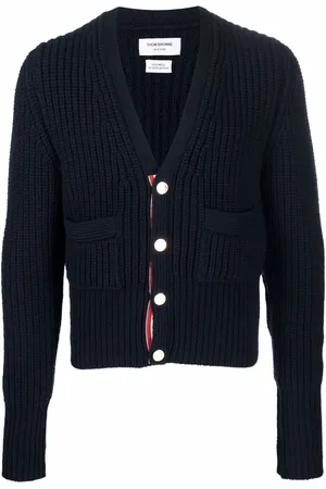 Thom Browne Cardigan en cachemire à poches plaquées
