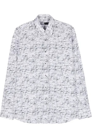 Karl Lagerfeld Chemise en coton à logo imprimé