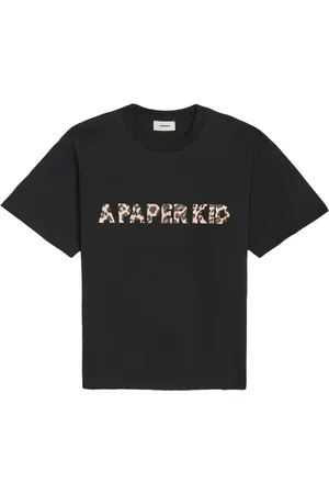 A PAPER KID T-shirt à logo imprimé