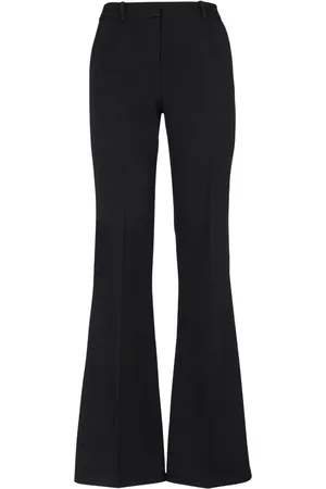 Balmain Pantalon en laine à coupe évasée