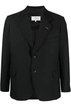 Maison Margiela Blazer en laine à simple boutonnage