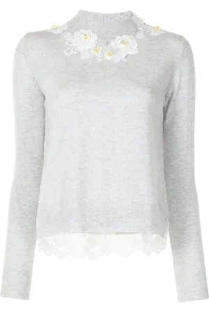 Onefifteen Pull à appliques fleurs