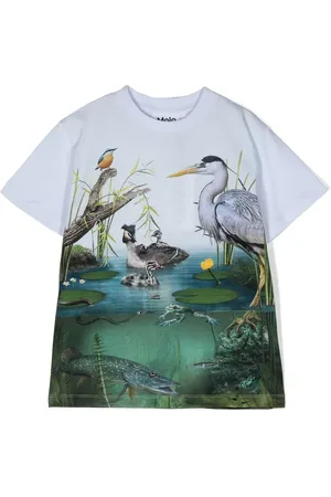 Molo T-shirt en coton à imprimé graphique