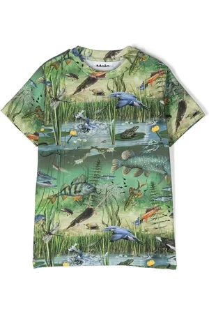 Molo T-shirt en coton biologique à imprimé graphique