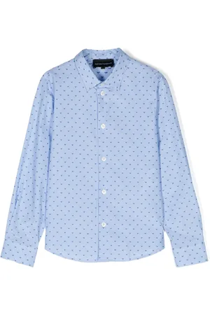 Emporio Armani Chemise en coton à rayures