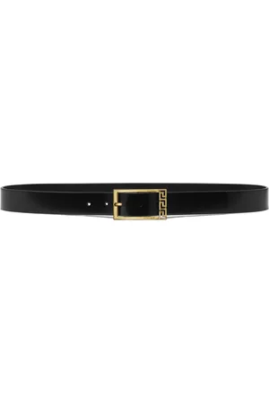 VERSACE Ceinture Greca en cuir