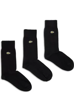 Lacoste Lot de trois paires de chaussettes à logo brodé