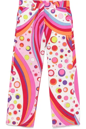 PUCCI Junior Pantalon à imprimé abstrait