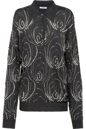 Prada Polo à ornements en cristal