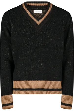 DRIES VAN NOTEN Pull rayé à col v