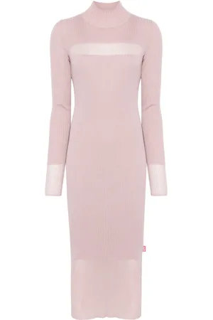 Diesel Robe mi-longue en maille nervurée