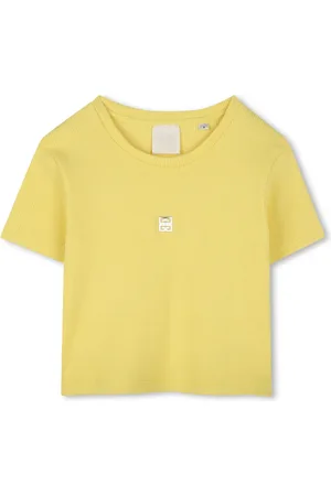 Givenchy T-shirt nervuré à plaque logo