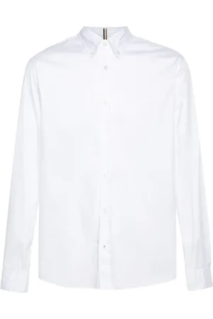 HUGO BOSS Chemise en popeline à logo brodé