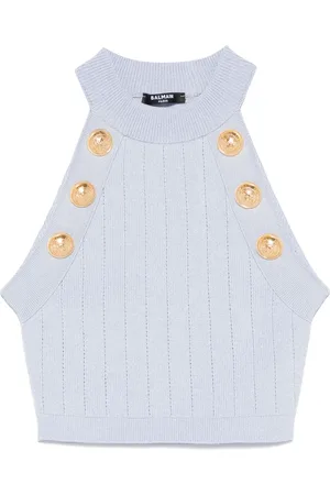 Balmain Haut à boutons décoratifs