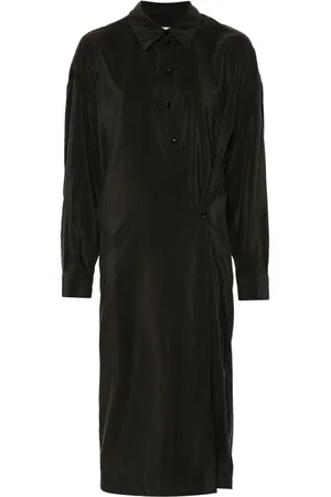LEMAIRE Robe torsadée à col droit