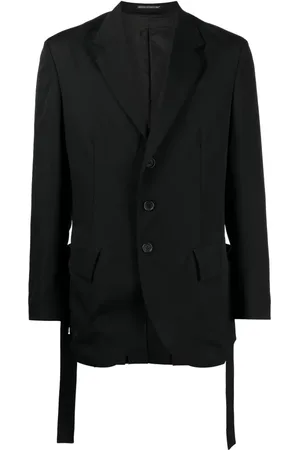 YOHJI YAMAMOTO Blazer en laine à revers crantés