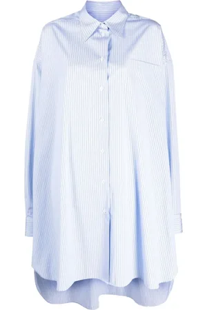 Maison Margiela Chemise en popeline à fines rayures