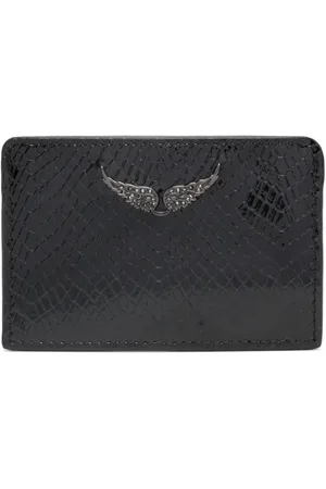 Zadig & Voltaire Porte-cartes embossé à plaque logo