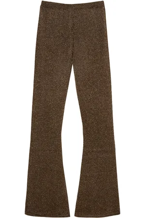 Twin-Set Pantalon évasé à détails métallisés