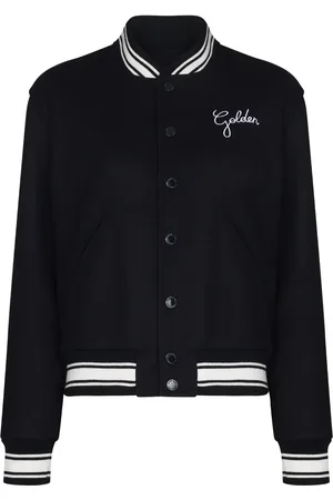 Golden Goose Veste bomber à logo brodé