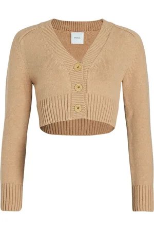 Patou Cardigan en laine mélangée à coupe crop