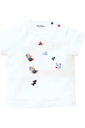 Familiar T-shirt en coton à broderies