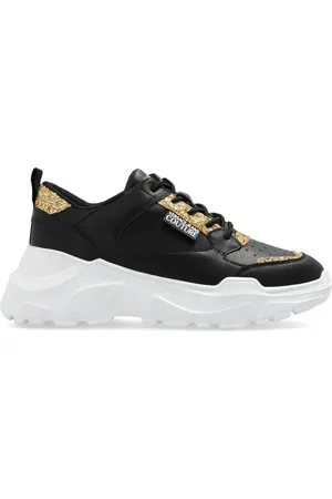 VERSACE Baskets à détails pailletés